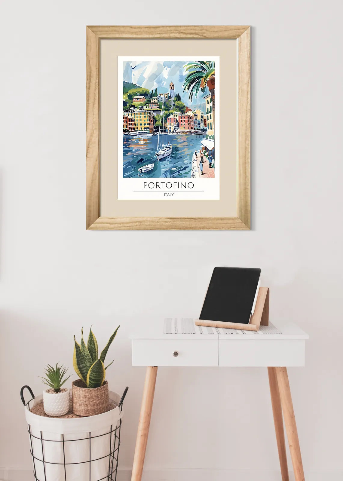 Portofino Serene River View Art Print 2