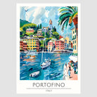 Portofino Serene River View Art Print 1