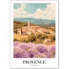 Lavender Fields of Provence: Tranquil French Countryside Art Print