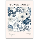 Playful Petals of Riga – Contemporary Baltic Floral Art Print