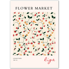 Midnight Blooms of Riga – Monochrome Botanical Art Print