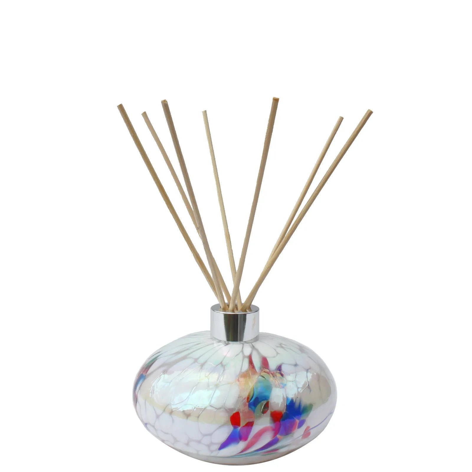 Saturn White Handcrafted Glass Diffuser