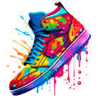 Paint Explosion Basketball Trainer Digital Art Print 3