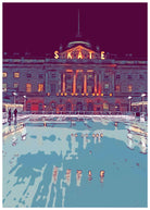 Skating At Somerset House Art Print