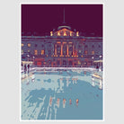 Skating At Somerset House Art Print