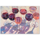 Sunlit Wine Glasses – Impressionist Art Print