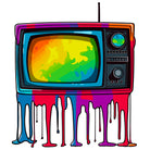 Ultra Bright Colours Retro TV Digital Art Print 3