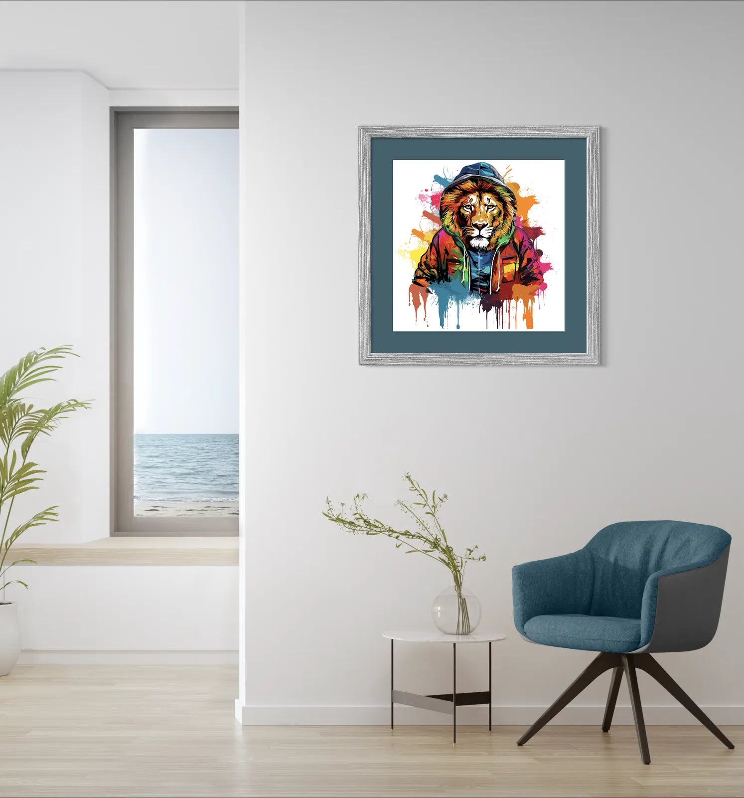 King Of The Jungle Showing His Cool Side Art Print 2