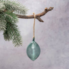 Veridian Green Glass Dewdrop Christmas Tree Decoration