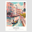 Venice Canal Scene With Santa Maria della Salute Art Print 1