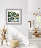 Serene Hillside Village: A Picturesque Countryside Print