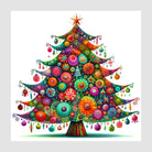 Festive Traditional Christmas Tree Art Print 1