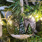 Handmade Fused Christmas Globe Tree Decoration 1