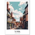 Charming York: Historic English Streetscape Art Print
