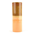 Porcelain Tube Vase – Seaside Sand Tones in Brown, Sandy Yellow & Warm Orange