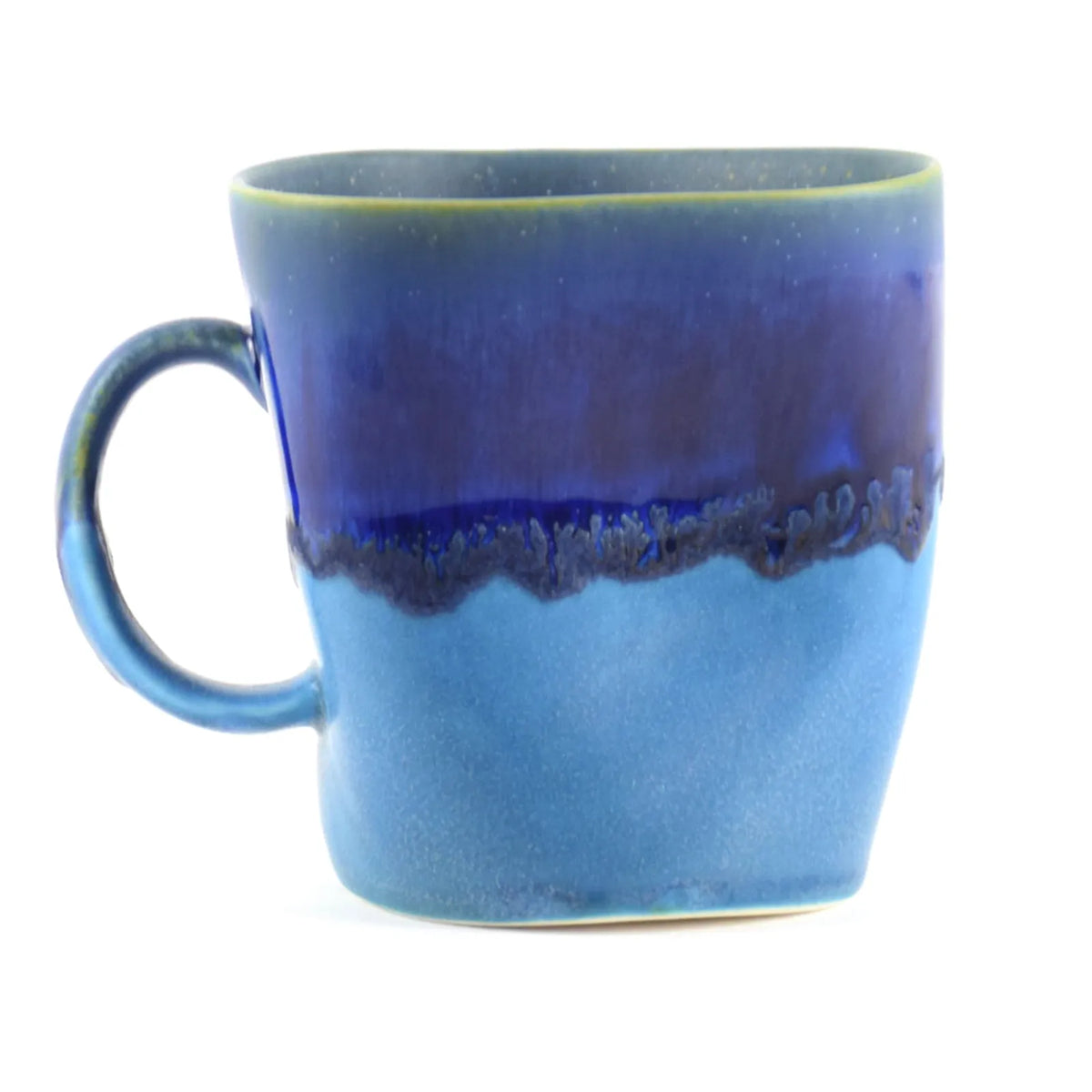 Handmade Porcelain Distorted Mug with Blue and Purple Gradient – Jazz ...