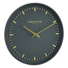 Opulent Grey And Gold Wall Clock