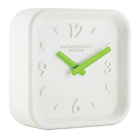 White Resin Chunky Wall / Table Clock