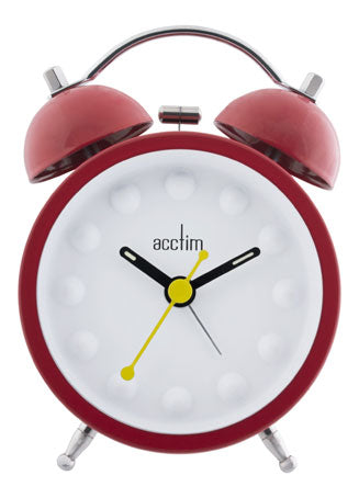 Funky Cinema Red Double Bell Alarm Clock