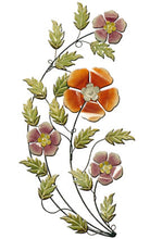 Contemporary Floral Scene Metal Wall Art