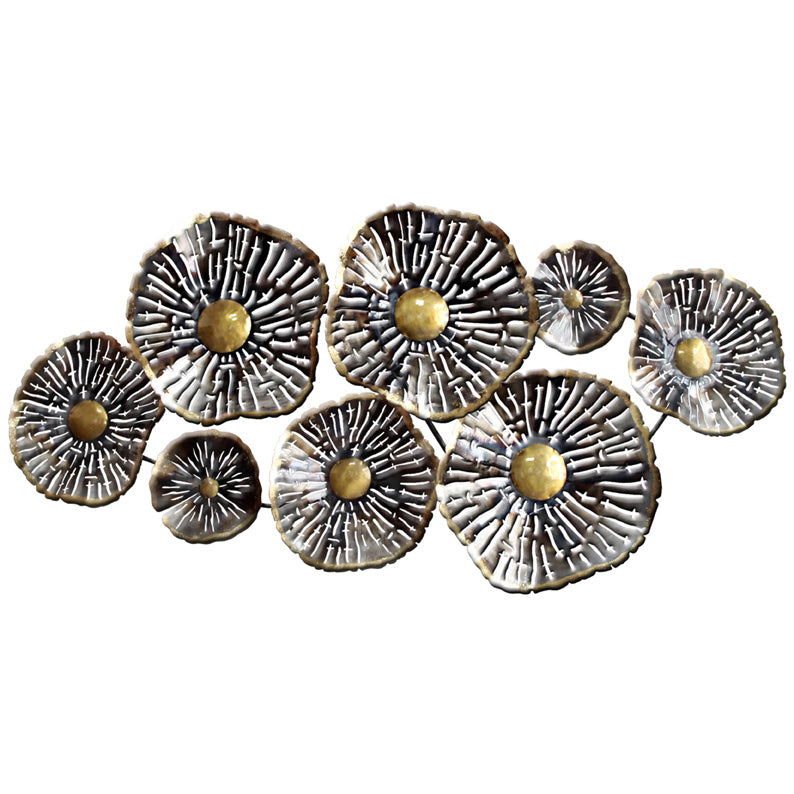 Sale - Contempory Lily Pads Design Metal Wall Art