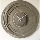 Light Sand Colour Circular Loops Metal Wall Clock