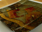 Abstract Earth Tones Fused Glass Wall Décor