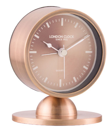 Traditional Shape Copper Finish Alarm Clock