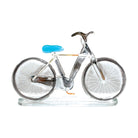 Blue Saddle Bike Fused Glass Table Art