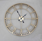 Antique Style Gold Metal Wall Clock