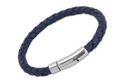 Dark Blue Leather Bracelet