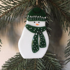 Cute Green Snowman Christmas Decoration