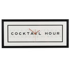 Vintage Playing Card Cocktail Hour Clock