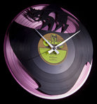 Curious Cat Record Clock On Pink Record