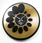 Revolving Ovals Record Wall Clock In Gold