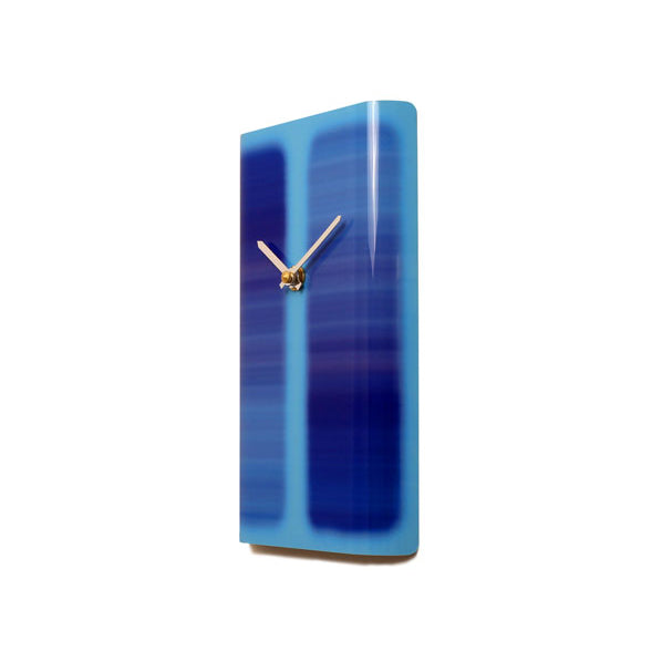 Eye-Catching Blue Aluminium Wall Clock