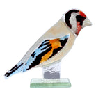 Lovely Goldfinch Fused Glass Ornament