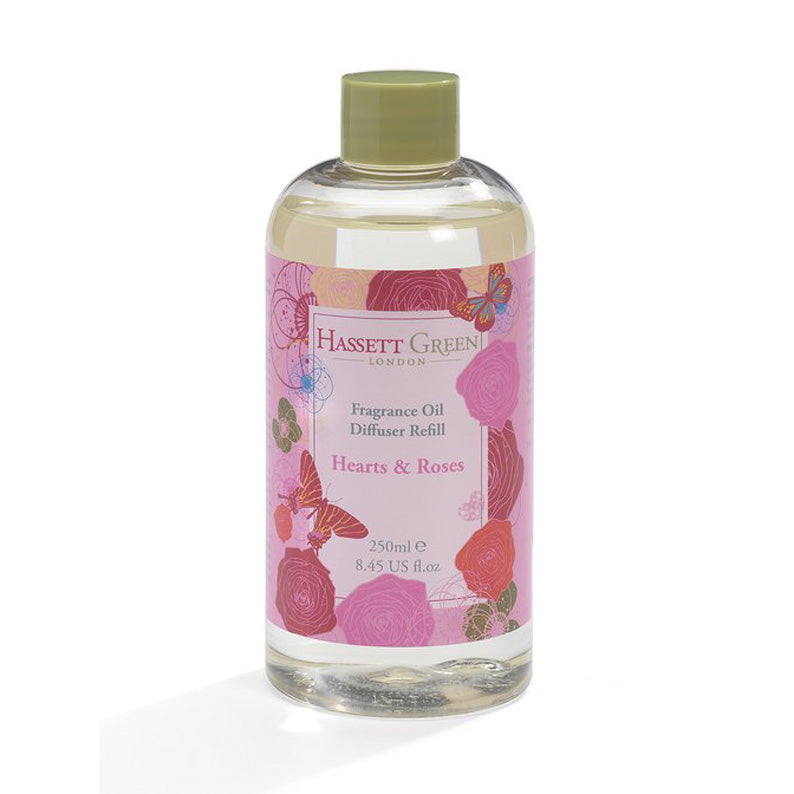 Hearts and Roses - Fragrance Oil Diffuser Refill - Large 250Ml