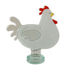 Fused Glass Strutting Hen
