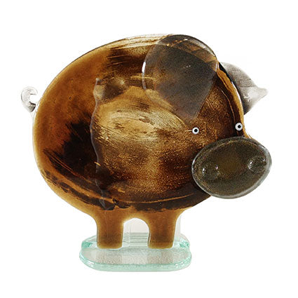 Fused Glass Porky Pig