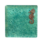 Fused Glass Coasters With Seahorse