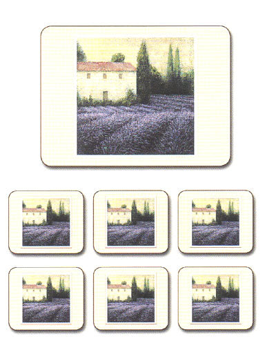 Lavender Field 6 Placemat Set