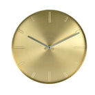 Bold Brass Plated Wall Clock