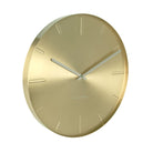 Bold Brass Plated Wall Clock