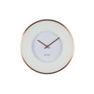 Refined Wall Clock In White And Copper