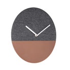 Trendy Leather And Grey Jeans Wall Clock
