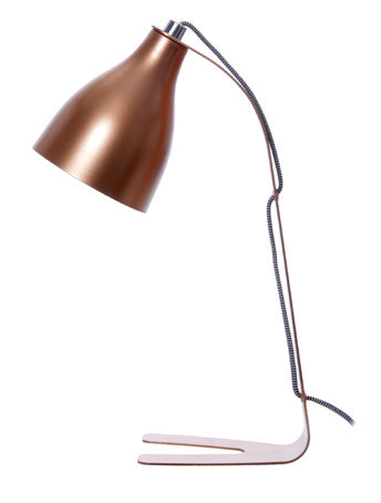 Metallic Copper Table Lamp
