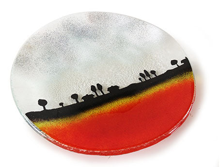 Landscape Bowl In Fused Glass
