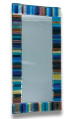 Stunning Design Striped Glass Mirror