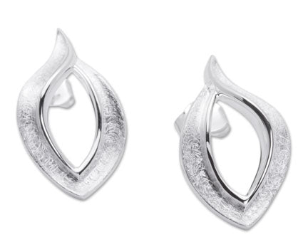 Abstract Design Silver Earrings
